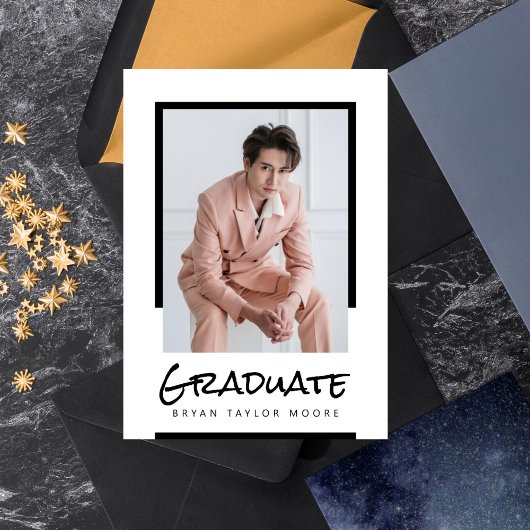 Ankündigung moderner Blocks Graduate Foto