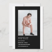 Ankündigung moderner Blocks Graduate Foto (Rückseite)