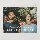 Ankündigung moderner Foto Micro Wedding (Vorderseite)