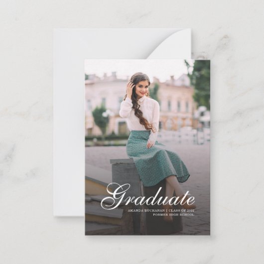 Ankündigung moderner Foto Script Abschluss (Vorderseite)