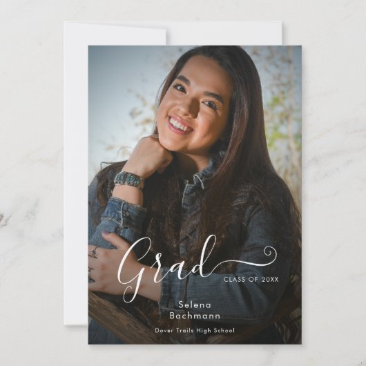 Ankündigung moderner Foto Script Abschluss (Vorderseite)