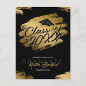 Ankündigung moderner Goldstrike Black Abschluss Postkarte (Vorderseite)