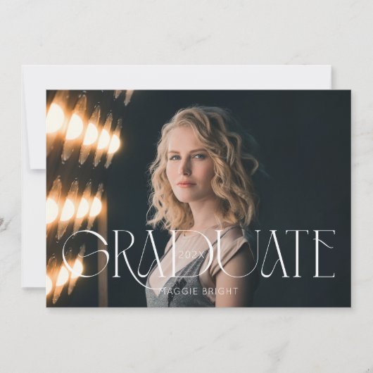 Ankündigung moderner Hochschulabsolventen (Vorderseite)