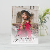 Ankündigung moderner Kalligraphie-Abschlüsse (Stehend Vorderseite)