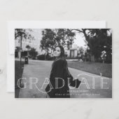 Ankündigung moderner kühner Abschluss (Vorderseite)