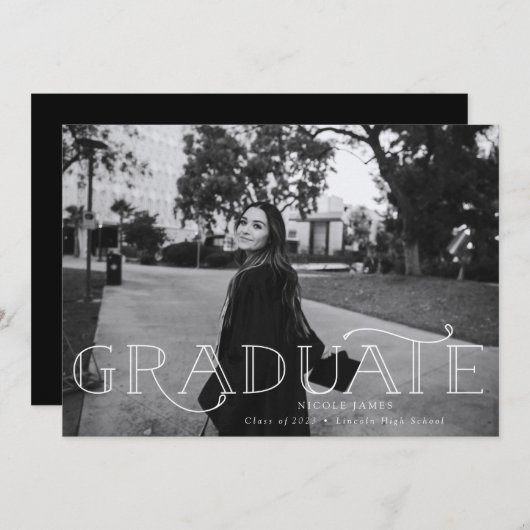 Ankündigung moderner kühner Abschluss (Vorne/Hinten)