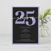 Ankündigung moderner Lila Abschlüsse (Stehend Vorderseite)