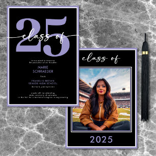 Ankündigung moderner Lila Abschlüsse