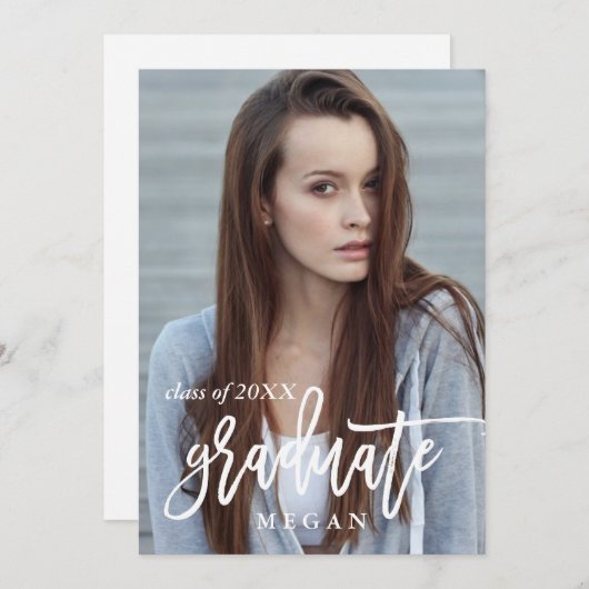 Ankündigung moderner Pinselart Abschluss (Vorne/Hinten)