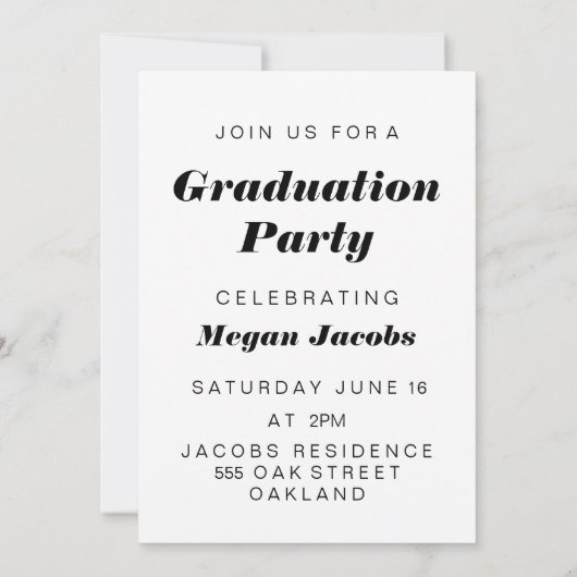 Ankündigung moderner Pinselart Abschluss (Rückseite)