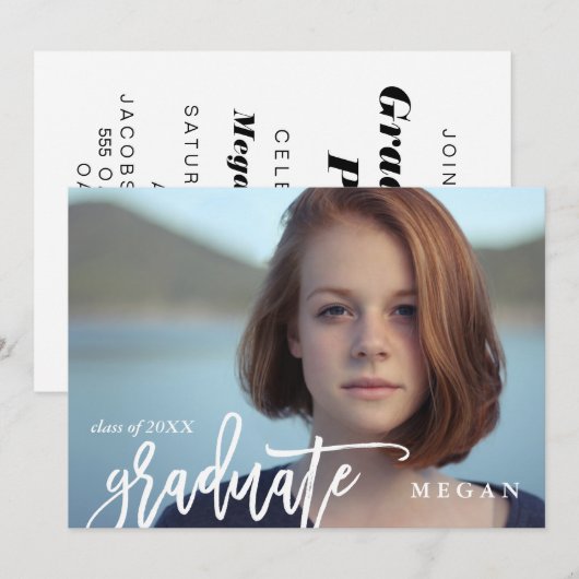 Ankündigung moderner Pinselart Abschluss (Vorne/Hinten)