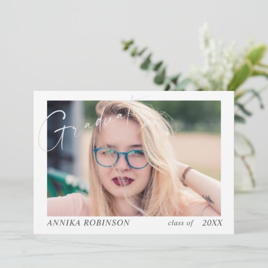 Ankündigung moderner Script-Abschluss (Stehend Vorderseite)