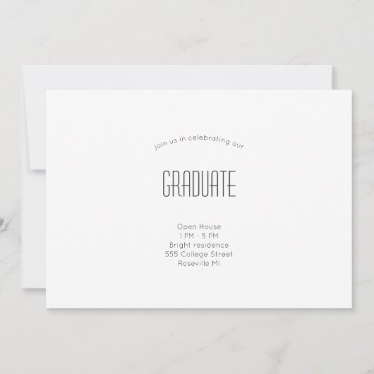 Ankündigung moderner Script-Abschluss (Rückseite)