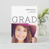 Ankündigung moderner Typografie-Foto-Abschluss (Stehend Vorderseite)