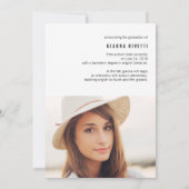 Ankündigung moderner Typografie-Foto-Abschluss (Rückseite)