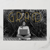 Ankündigung moderner Typografie-Foto-Abschluss (Vorderseite)