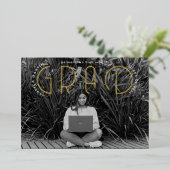 Ankündigung moderner Typografie-Foto-Abschluss (Stehend vorne)