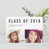 Ankündigung moderner Typografie-Foto-Abschluss (Stehend Vorderseite)