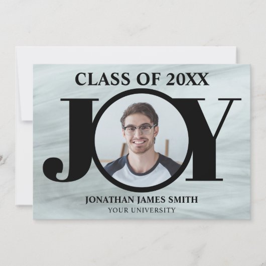 Ankündigung moderner Typografie-Foto-Abschluss (Vorderseite)