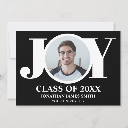 Ankündigung moderner Typografie-Foto-Abschluss (Vorderseite)