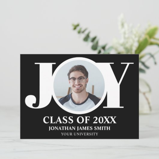 Ankündigung moderner Typografie-Foto-Abschluss (Stehend Vorderseite)