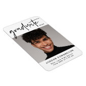 Ankündigung moderner Typografie-Foto-Abschluss Magnet (Rechte Seite)