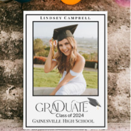 Ankündigung moderner Typografie-Graduate-Foto