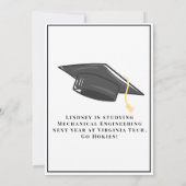 Ankündigung moderner Typografie-Graduate-Foto (Rückseite)