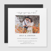 Ankündigung moderner Verlobung für Skript-Foto (Vorne/Hinten)