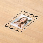 Ankündigung moderner Wavy Frame Acryl-Abschluss (Ablage )