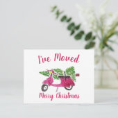 Ankündigung | Neue Zuhause für Feiertage Postkarte (Stehend Vorderseite)