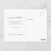 Ankündigung neuer Geschäftsstandorte Postkarte (Rückseite)