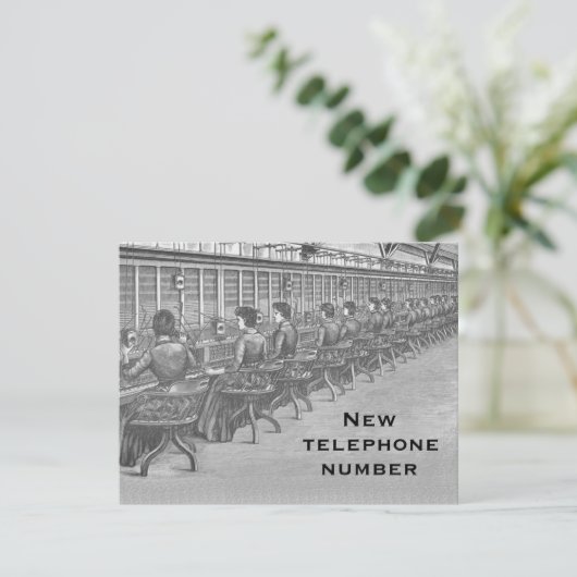 Ankündigung neuer Telefonnummern (Stehend Vorderseite)