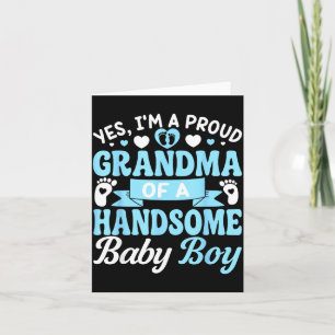 Ankündigung neues Baby Junge 1. Mal Oma