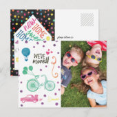 Ankündigung niedlicher Bewegung Postkarten mit Fot (Vorne/Hinten)