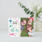 Ankündigung niedlicher Bewegung Postkarten mit Fot (Stehend Vorderseite)