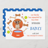 Ankündigung niedlicher Hunde Adoption Foto (Vorne/Hinten)