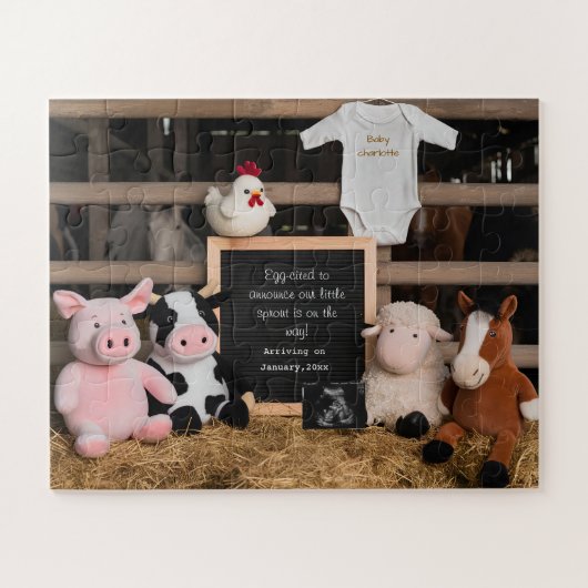 Ankündigung niedlicher Landtiere — Digitale Schwan Puzzle (Horizontal)