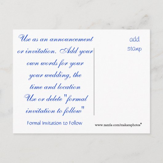 Ankündigung oder Einladung (Rückseite)