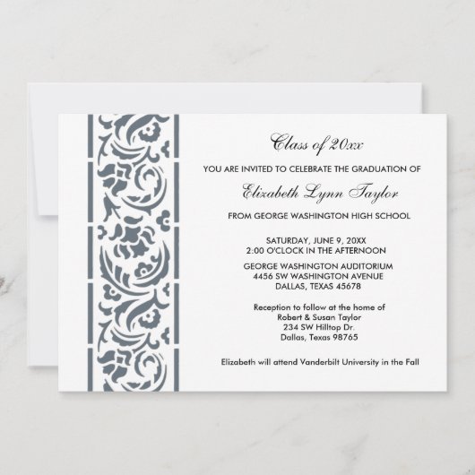 Ankündigung oder Einladung des Blue Edge Abschluss (Vorderseite)