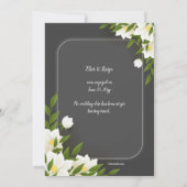 Ankündigung oder Einladung von weißem und grauem F (Rückseite)