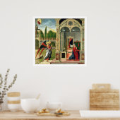 Ankündigung (Öl auf Tafel) 2 Poster (Küche)