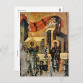 Ankündigung Orthodoxe Christliche Byzantinische Ik Postkarte (Vorne/Hinten)