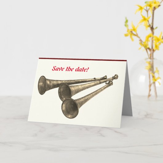 Ankündigung Party feiern Hörner Trompeten (Gelbe Blume)