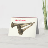 Ankündigung Party feiern Hörner Trompeten (Vorderseite)