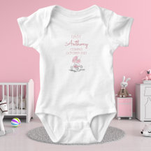 Ankündigung personalisierter Nachname Baby Strolle