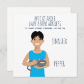 Ankündigung personalisierter neuer Adressen (Vorne/Hinten)