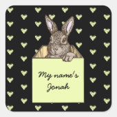 Ankündigung Quadratischer Aufkleber (Vorderseite)