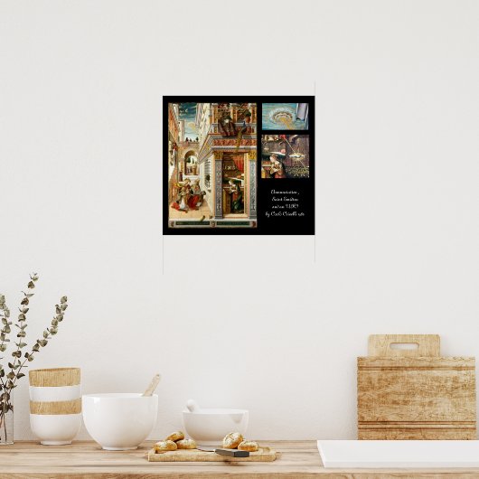 Ankündigung, Saint Emidius und ein UFO Poster (Küche)