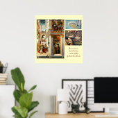 Ankündigung, Saint Emidius und ein UFO Poster (Heimbüro)